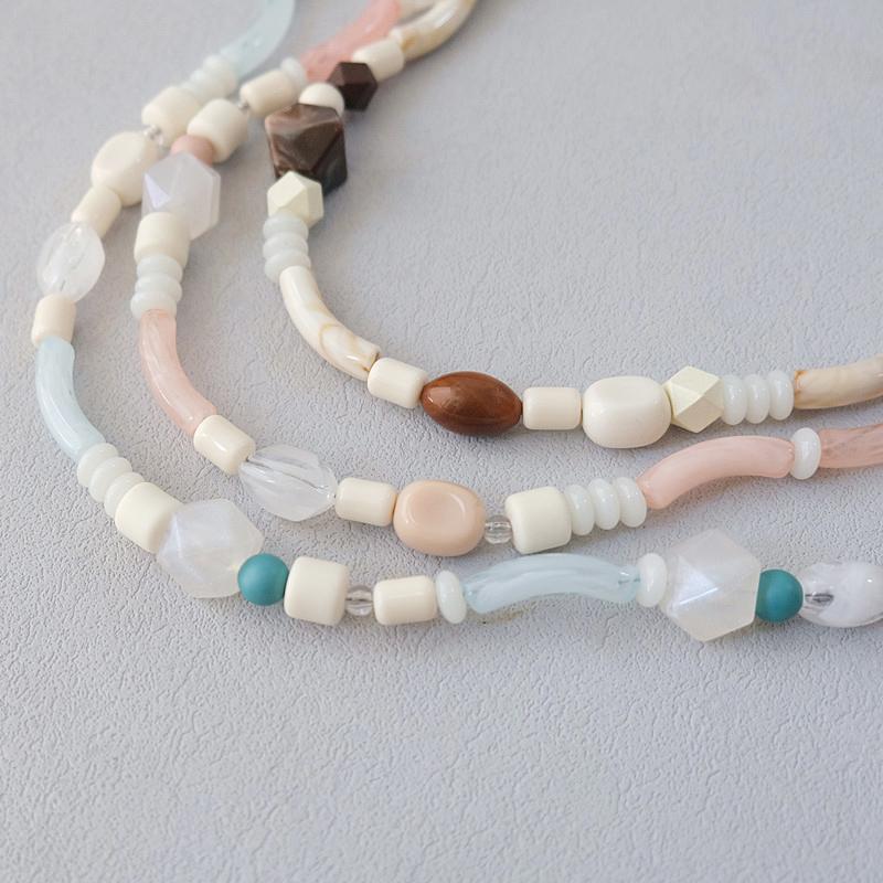 New Woman Bag Accessory Colorful Wood Resin Beads Handcrafted Wristband Acrylic Bag Chains Women Replacement Bag Handle Chain