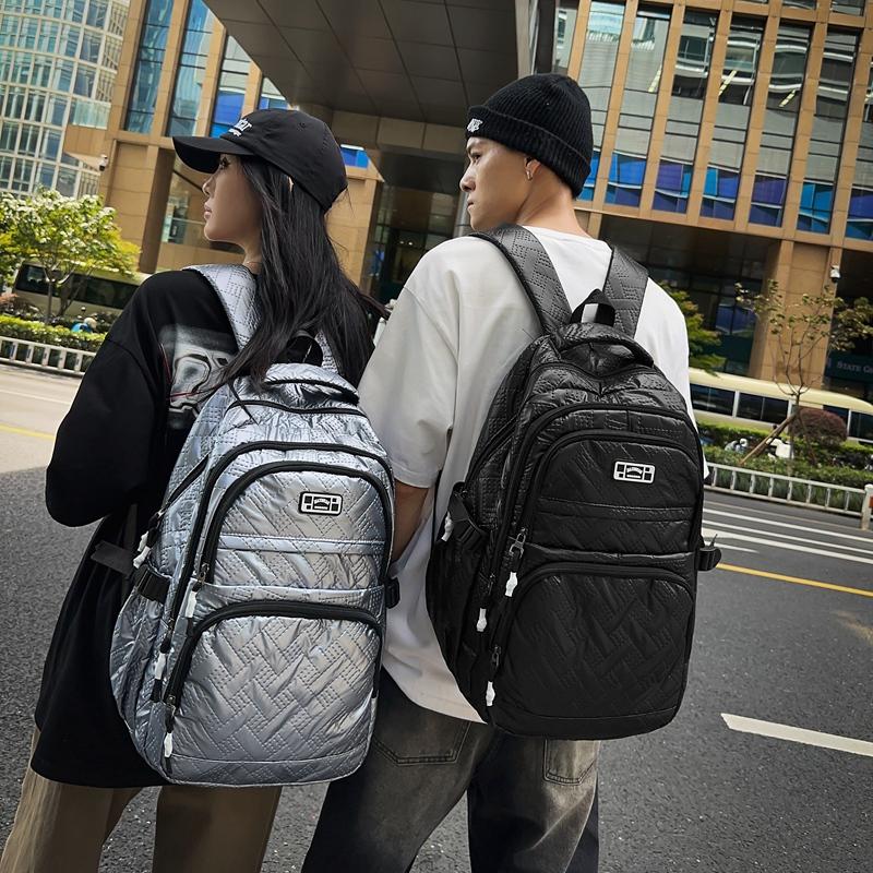 Geantă de școală pentru elevi Rucsac de damă de culoare solidă Rucsac de mare capacitate pentru bărbați