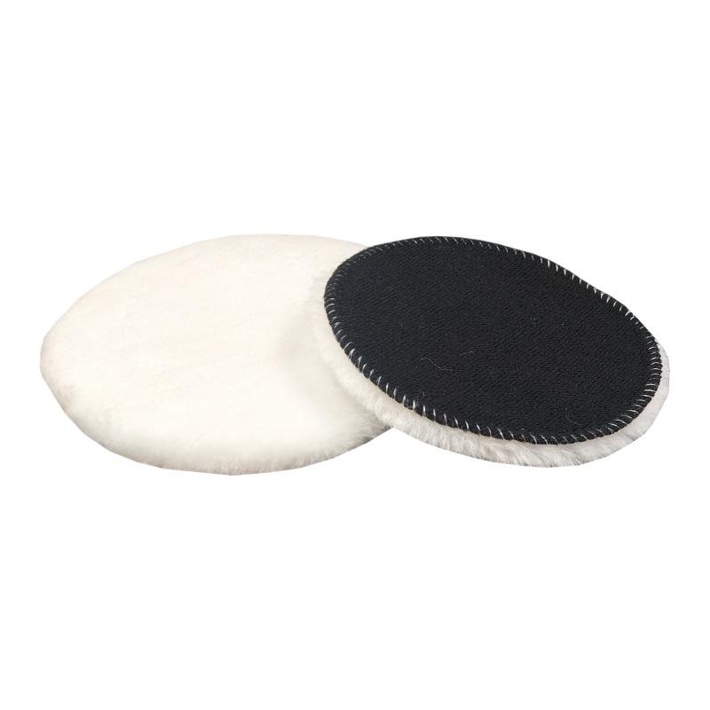 Wool Polishing Pad & Waxing Disc Set - Self-Adhesive Imitation Wool Cleaning Sponge