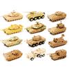 1/72 Military Army BM-21 TOS-1 T-14 T62 T90 Tank Model Puzzle Assembly Toy Vehicle Truck Toys for Kids