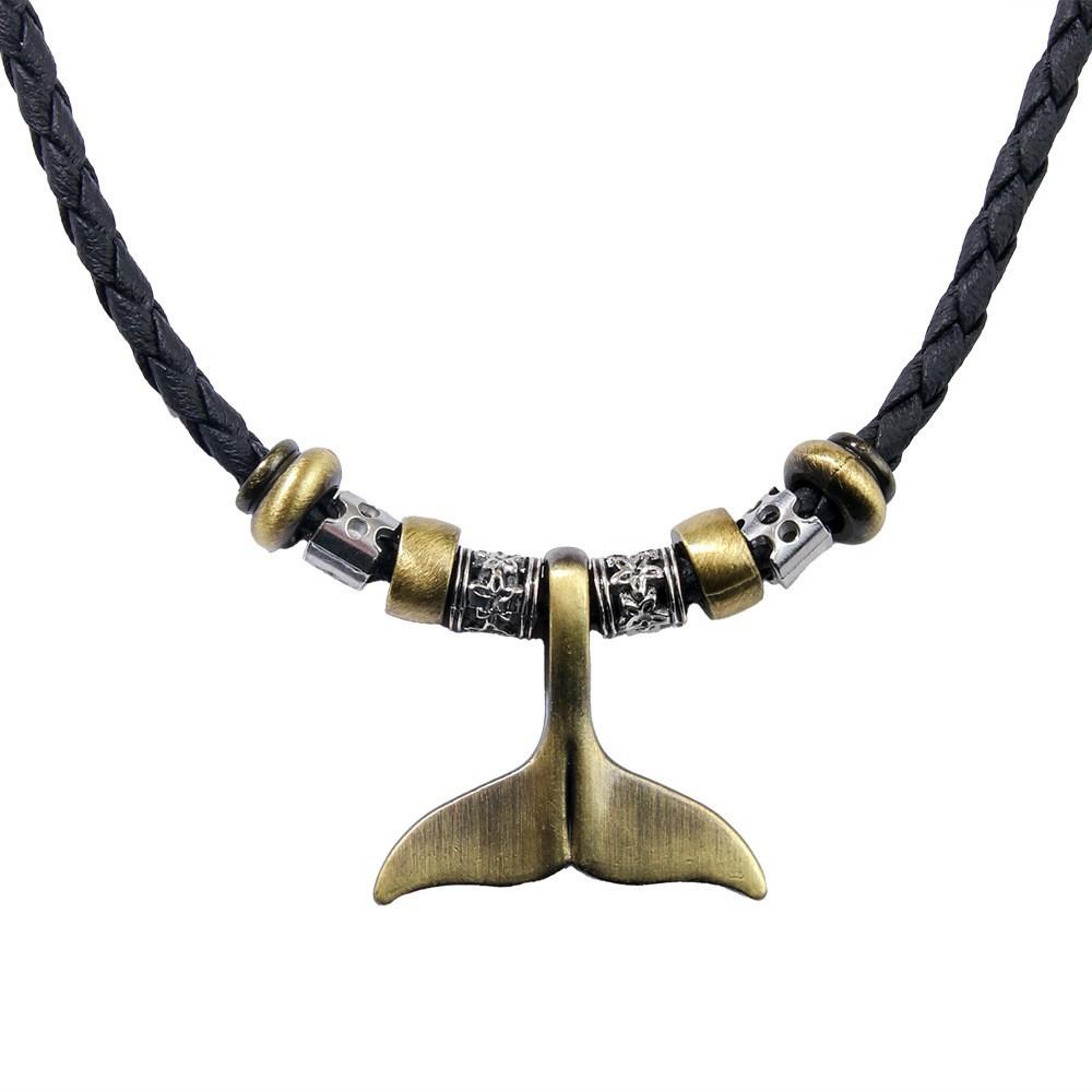 Bohemian Long Necklace With Swirl Pendant For Women Beach Vacation Retro Fashion Jewelry