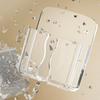 Adhesive Wall Phone Holder Space Saving Design for Home Office Organizing with Charging Slot and Multifunctional Storage