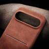 Solid Color Matte Leather Slim Phone Cover For Google Pixel 9 Pro XL Pixel 8A Luxury Card Slot Hard PC Shockproof Lens Protection Case