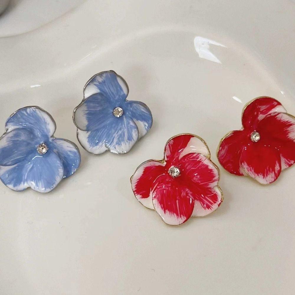 

Vintage Ear Studs Unique Earring Creativity Petal Flower Earrings For Girls