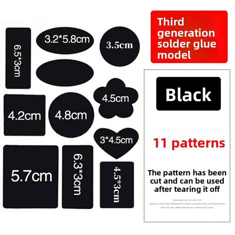 

Самоклеящиеся нашивки на пуховики для мужчин и женщин: Бесшовный, высококачественный ремонт дырок на одежде. чёрный