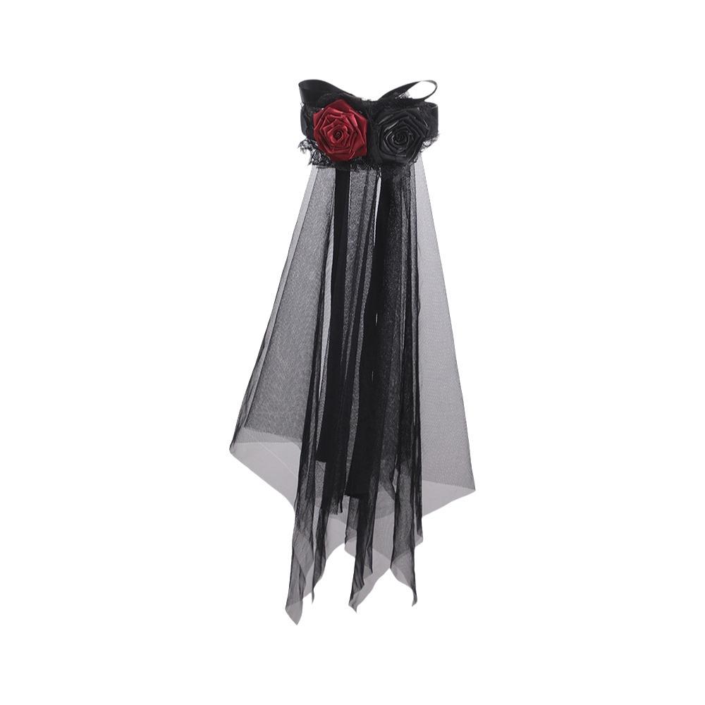 Breathable Halloween Hairpin Comfortable Hair Accessories Portable Gothic Head Veil  Outfits