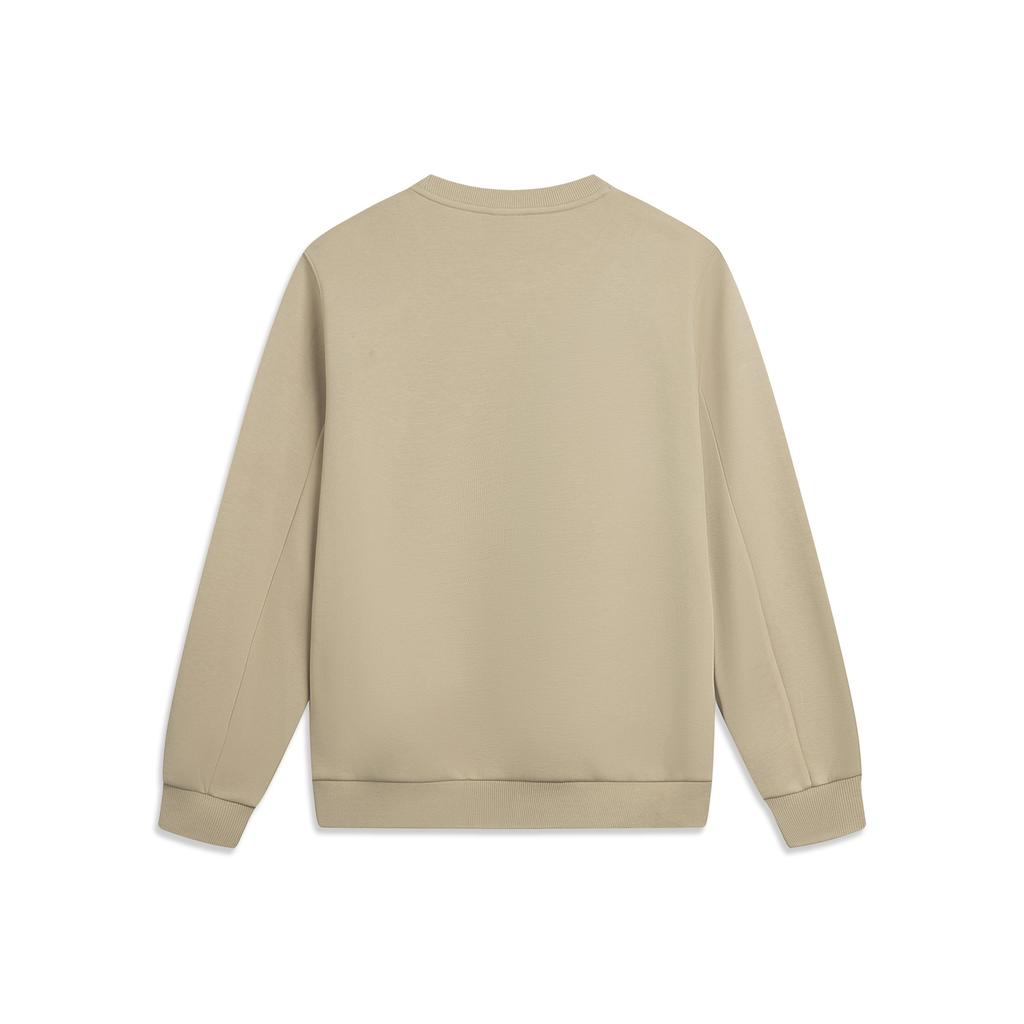 Li Ning Sports Trend Series Round Neck Embroidered Letter Sweatshirt Men Sweatshirt AWDVA49-5