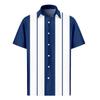 Men's Valentine's Day Printed Button Short Sleeve Shirts Men's Casual Fashion Short Sleeve Shirts