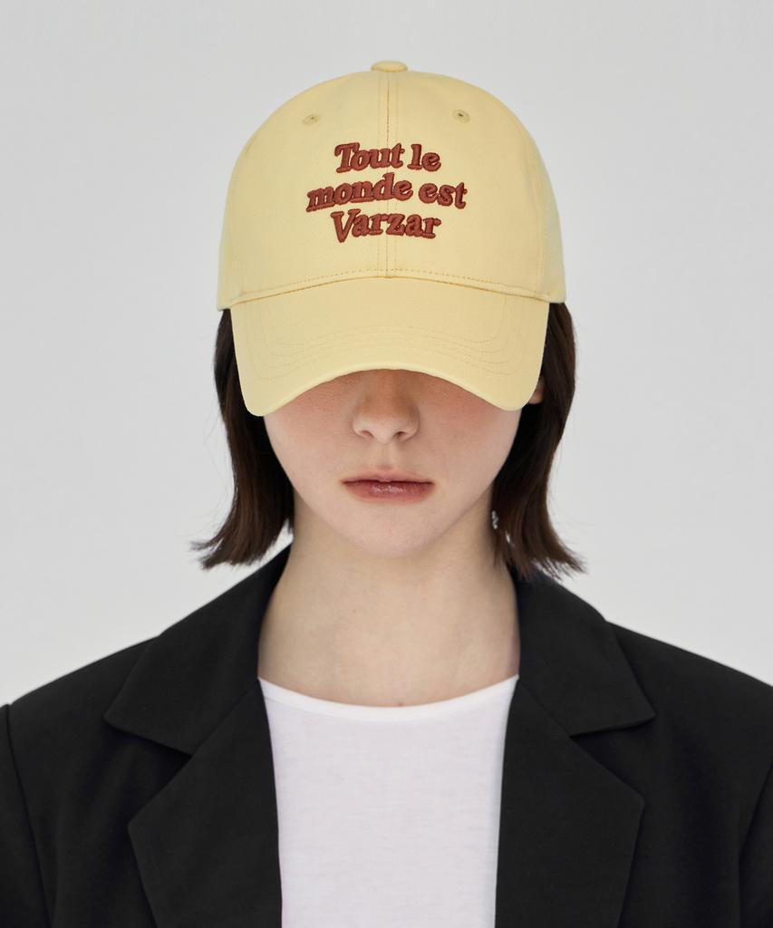 Bajal Tmv Lettering Ball Cap [Twill Yellow]