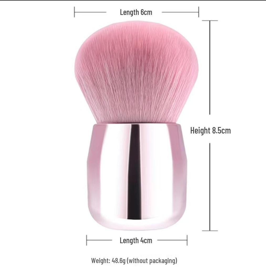 In-Stock Portable Mushroom Head Makeup Brush: Single Piece Blush and Powder Brush.