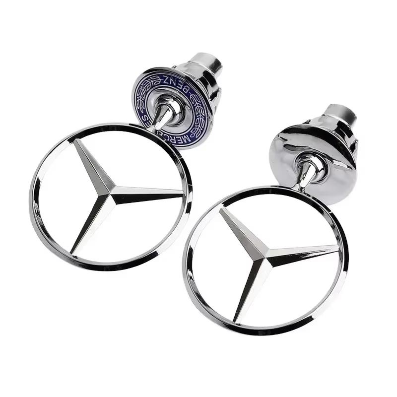 OFK3 For Mercedes Benz C/E/S Class W204 W212 W220 W210 W221 Car Front Ornaments Bonnet Logo Accessories
