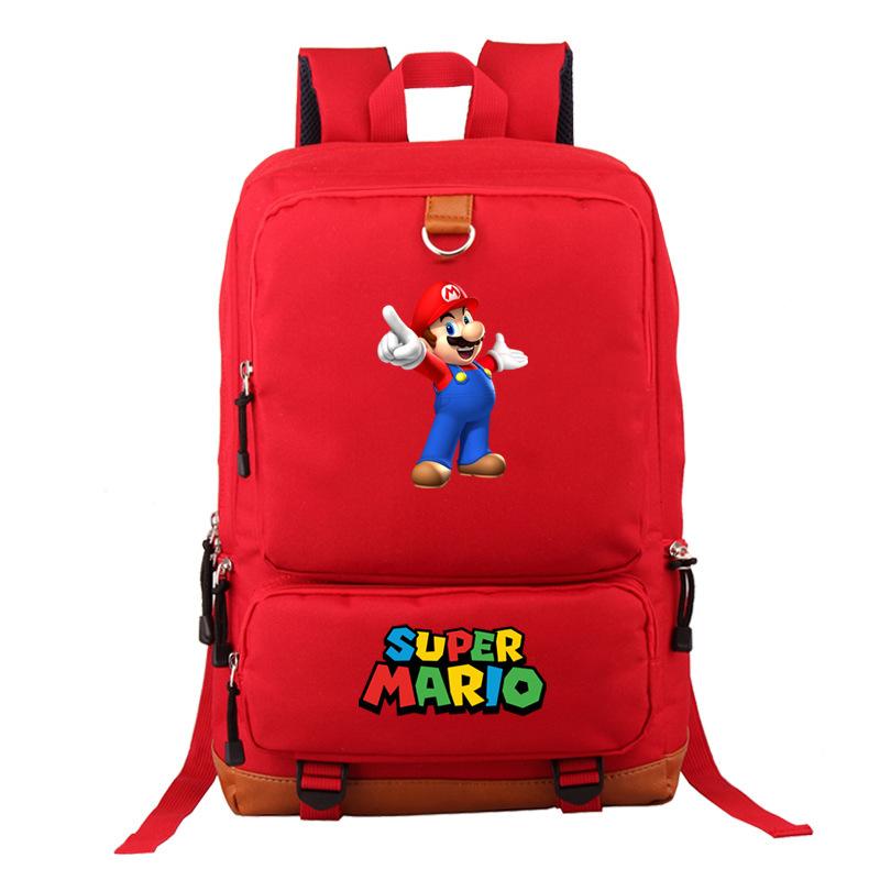 Mario Cartoon Backpack, Primary And Secondary School Schoolbag, Animation Backpack, Sports Bag, Computer Bag.