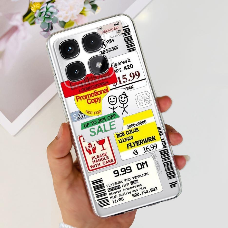 For Xiaomi 14T Pro Case Stylish Flowers Painted Cover 6.67'' Clear Silicone Phone Case For Xiaomi Mi 14T 14TPro Mi14T Soft Shell