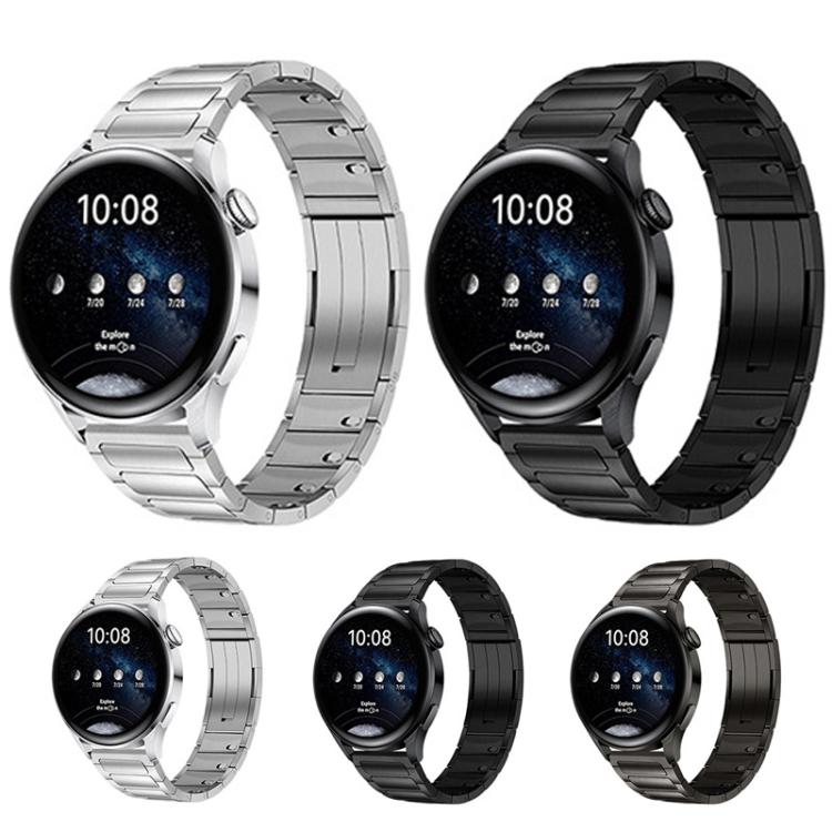 Tri-beads Side-detachable Buckle Stainless Steel Watch Band
