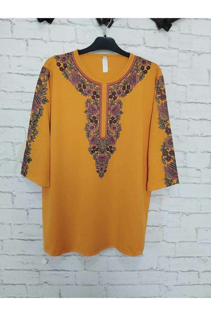 Damenbluse in großen Größen, perfekter Sommer, ganz aus Baumwolle, gekämmte Baumwolle, Bluse in großen Größen