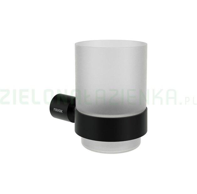 Ravak Fold Toothbrush Holder, Black
