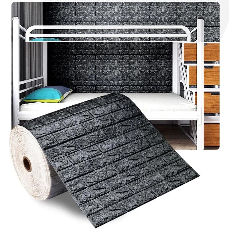 3D Schaumstoff Ziegelwand Paneele Aufkleber Selbstklebend Wasserabweisend Wohnzimmer Wandverkleidung Wandaufkleber Hausdekoration Wandverkleidung TV-Hintergrund
