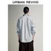 UR 2025 Autumn Women's Vertical Stripe Long Sleeve Shirt