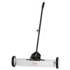 50Lbs Rolling Magnetic Sweeper with Wheels, Push-Type Magnetic Pick Up Sweeper, 24-inch Large Magnet Pickup Lawn Sweeper with Telescoping Handle, Easy