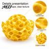 Aquatic Landscaping Accessories Aquarium Shrimp Cave, 3D Printed Honeycomb Betta Hide, Fish Tank Breeding Cave Hideout, Porous Sphere Shelter