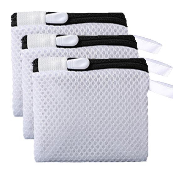 3 Stück Doppellagige Netz-Wäschegelbeutel Verhindern Verheddern der Kleidung Verdickt Pilling
