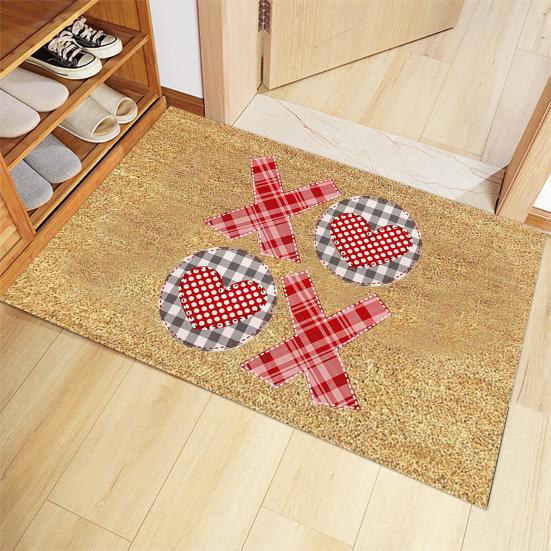 Chic Floor Mat Smooth Multifunctional Gnome Surface Cartoon Flocking Decorative Door Rug for Bathroom