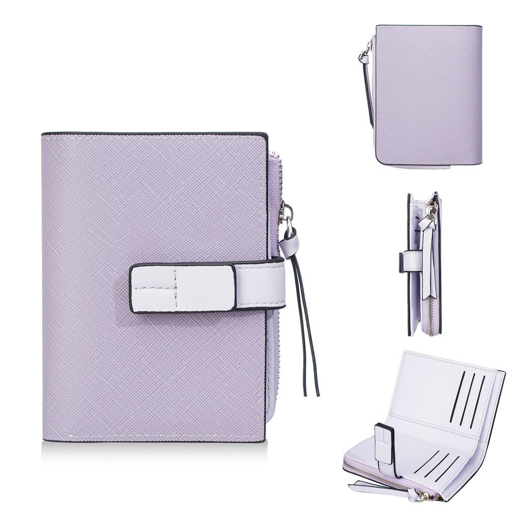 Womens Pu Leather Wallet Card Holder With Zipper And Capacity For Daily Use