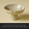 Artisanal Ash Glazed Pedestal Fruit Plate