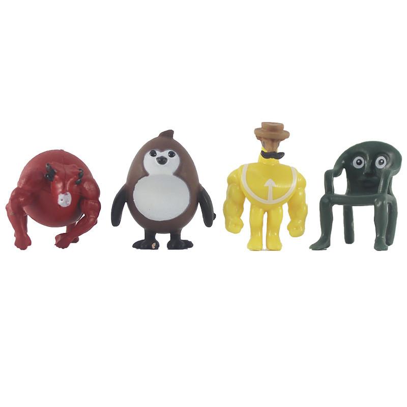 Wooden Sahur Tungtung Stick Figures Collector Toy Set Pvc Children Material