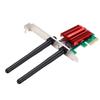 PCIE WiFi Pro Adapter 600 Mbps Ultra Low Latency 5G 2.4G Dual Band PCIE Wireless Adapter for Desktop PCs