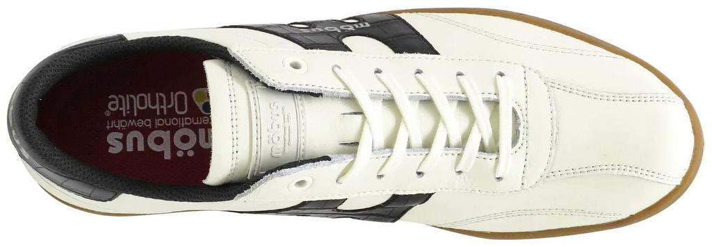 Sneakers Leather Genuine Leather Sports Casual Walking Shoes Current Model NEW MUNSTER [Maubus] Men's Women's (CREAM/BLACK CROCO, 23.0 cm)