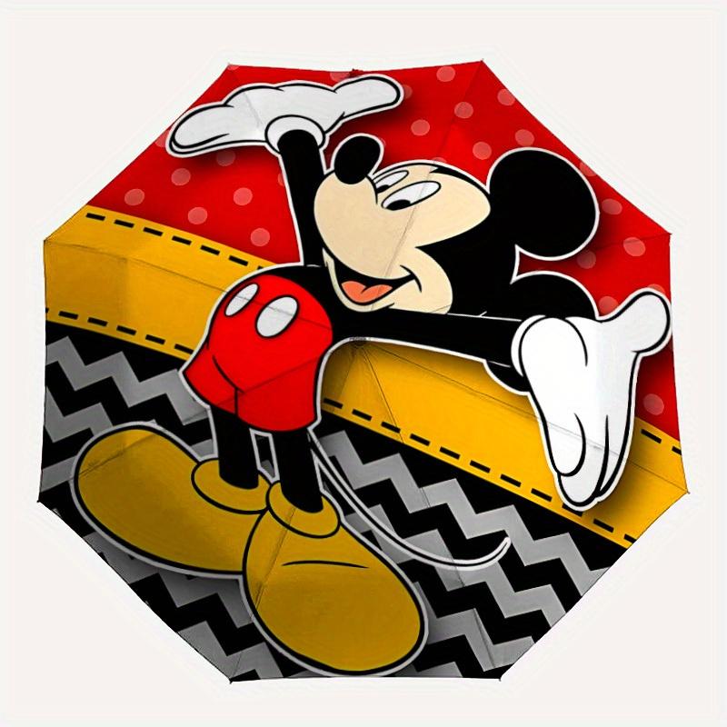 

1pc Mickey Mouse Automatic Umbrella | Portable Foldable 8-Rib Manual Open, Casual Accessory, Durable Canopy yy250823040