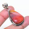 Natürlicher Mookaite Edelstein Handgefertigter 925er Sterling Silber Anhänger 1,77" AP-15423