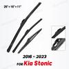Wiper  Front & Rear Wiper Blades Set For Kia Stonic 2016 -  Windshield Windscreen Window Car Rain Brushes 26"+16"+11"