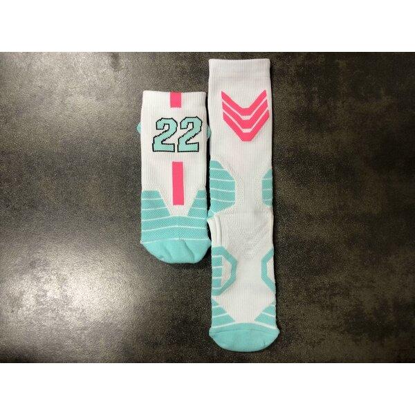 New Style Star Kids Basketball Socks Sport Socks Outdoor Cycling Skateboard Running Breathable Adult Non-Slip Middle Towel Socks