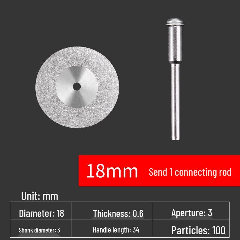 Diamond Blade for Jade, Ceramic, and Glass Cutting - Toothless Saw for Grout Cleaning and Gap Filling with Electric Grinder