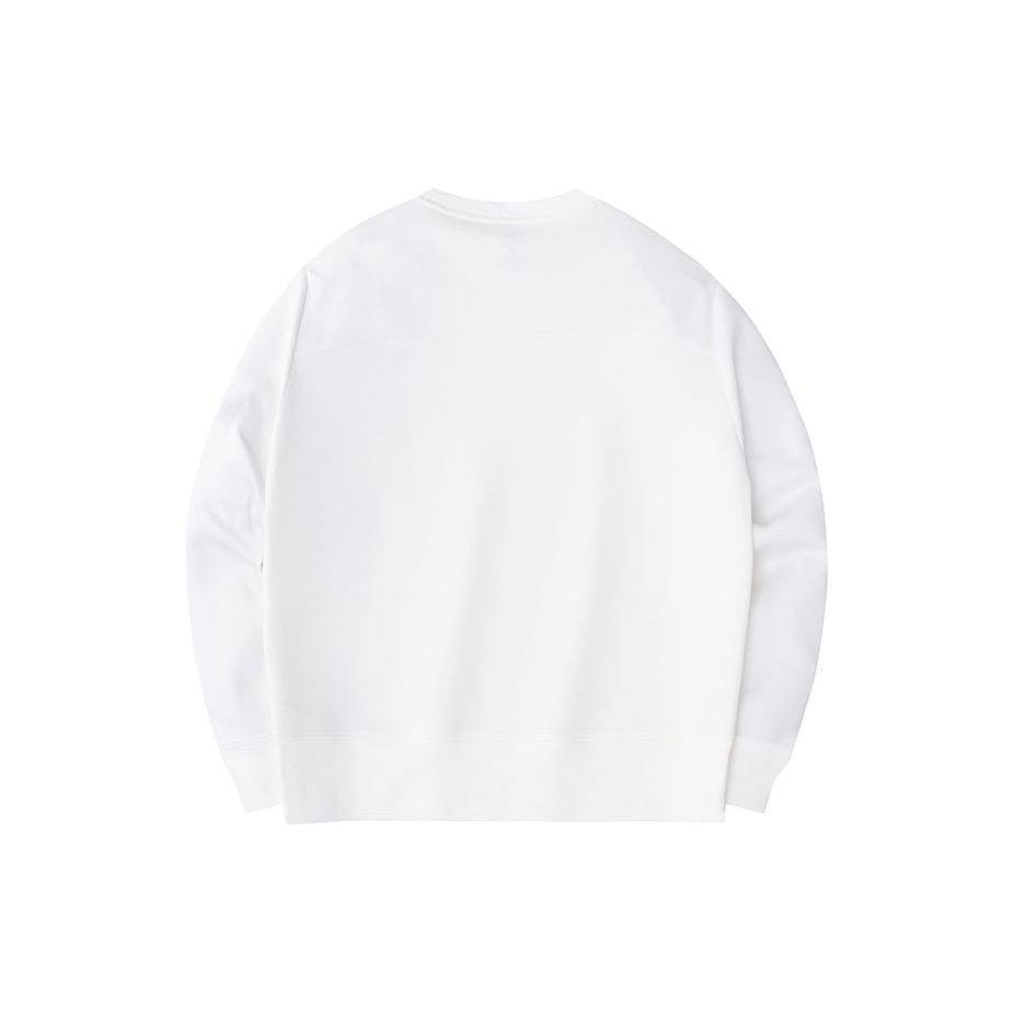 Anta Versatile Round Neck Sports Casual Sweatshirt Women Sweatshirt Paper-White 162417715-2