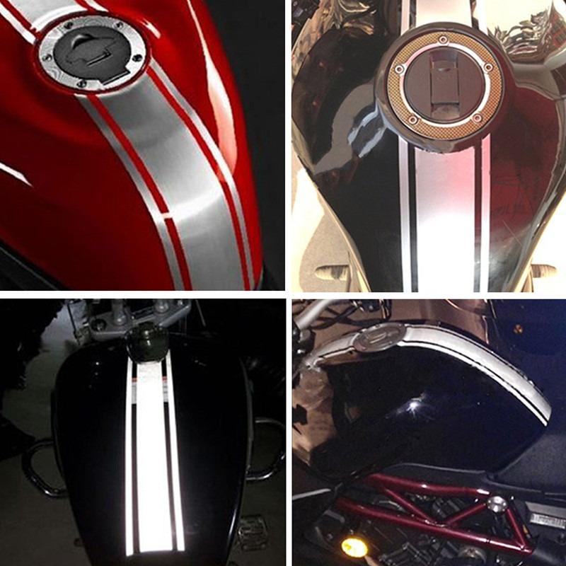 50cm Motorcycle Tank Sticker Cowl Stripe Decal DIY Fuel Gas Tank Decal Stickers Self Adhesive Decal Sticker Moto Accessories