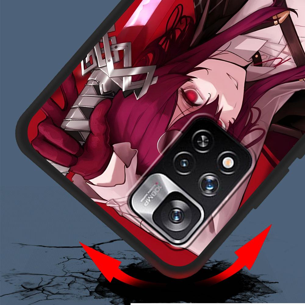 Rail Kafka Honkai Star Case for Xiaomi Redmi 10A 10C 9C 12C 9A 9i 10 12 9 Prime 9T K40 Pro Black Soft TPU Mobile Phone Bag Cover