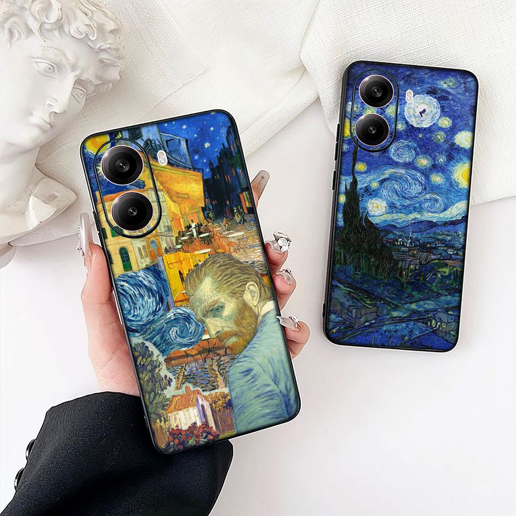 Starry Night Van Sunflower Gogh Phone Case for Xiaomi Poco C85 C65 C75 X7 X6 M6 M8 F7 F8 Ultra F6 Pro Protective Cover