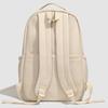 Women's Solid Color Backpack Student Large Capacity Schoolbag Commuter Backpack