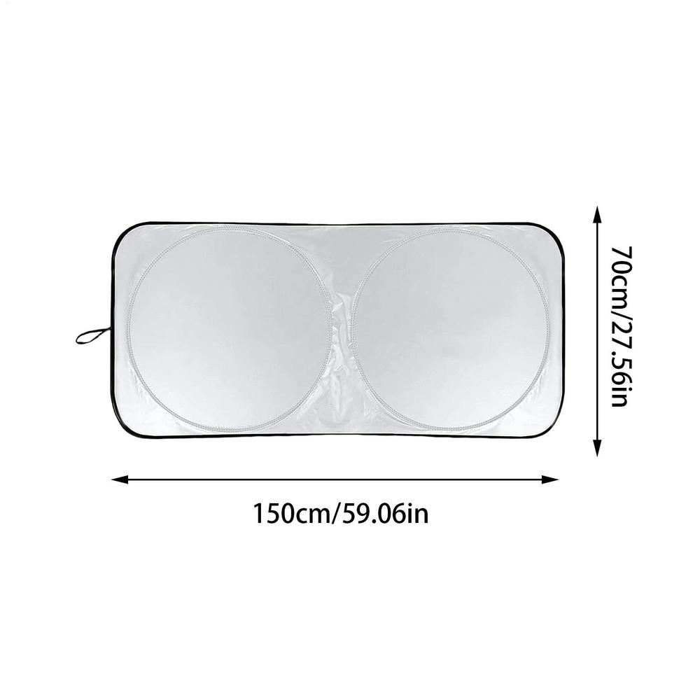 Foldable Sunshade For Car Windshield Car Windshield Sunshade Foldable Front Shade For Sun Heat And UV Rays Sun Shade For Auto