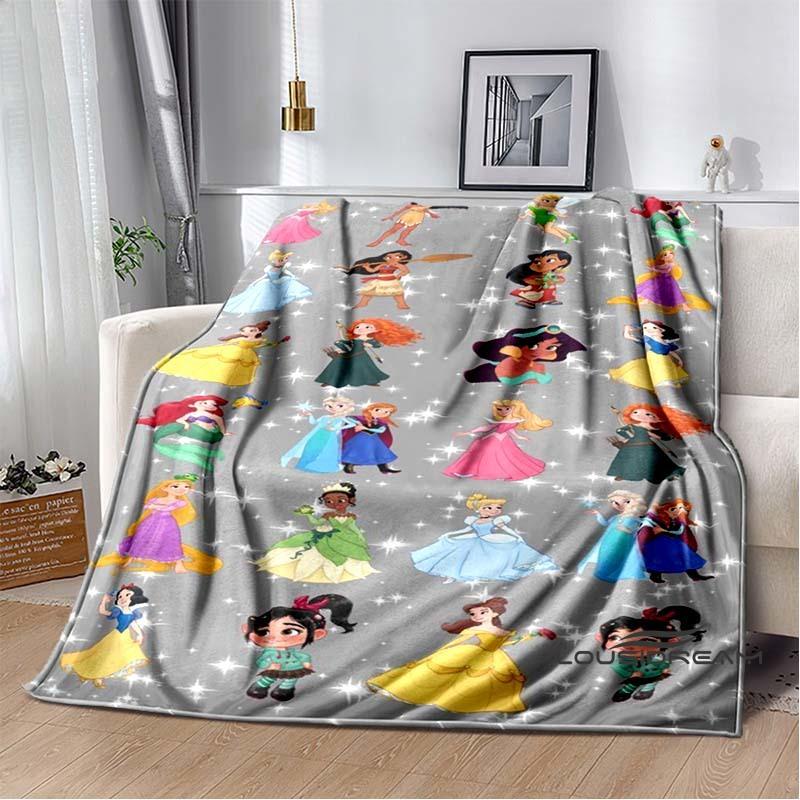 Adorable Princess Cartoon Blanket, Super Soft and Cute, Perfect for Travel, Bedding, Sofa Blankets, or Birthday Gifts.