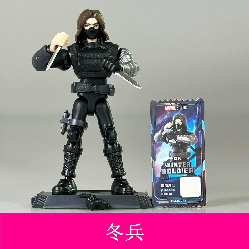 Hot Sale Blokees Marvel Figure Blind Box The Infinity Saga Action Figure Iron Man Toys Mk6 Mk5 Thor Hulk Assembly Model Kit Gift