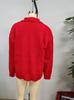 2025 Women's Loose Fit Long Sleeve Casual Lapel Pullover Sweater