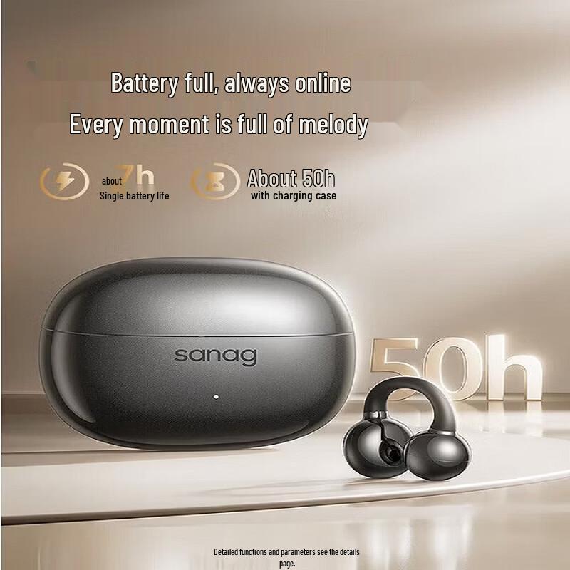 Saina Z60S AI Bone Conduction Bluetooth Ear Clip Earphones
