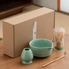 Japanese Matcha Whisk & Celadon Tea Ceremony Set