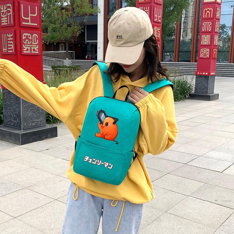 Rucsac Anime Chainsaw Man Ultraușor pentru băiat, fată, înapoi la școală, ghiozdan, desene animate, periferice Pokemon, femei, bărbați, geantă, cadouri cosplay