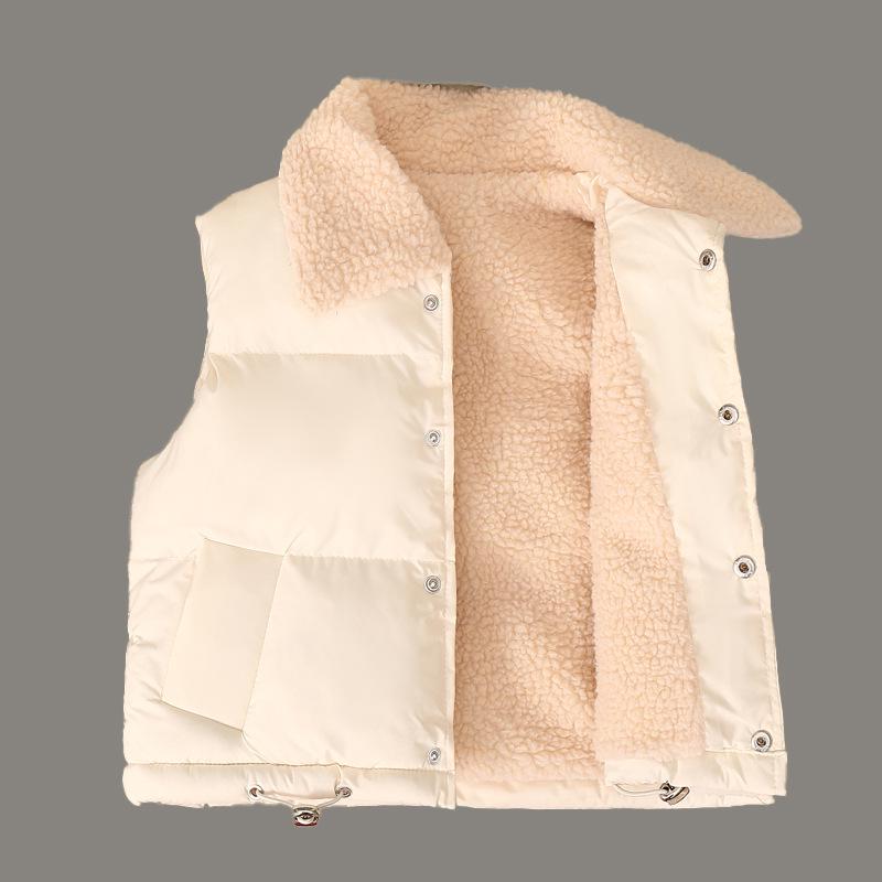 2026 Children's Fleece Vest - Girls' Autumn/Winter Warm Top Outerwear