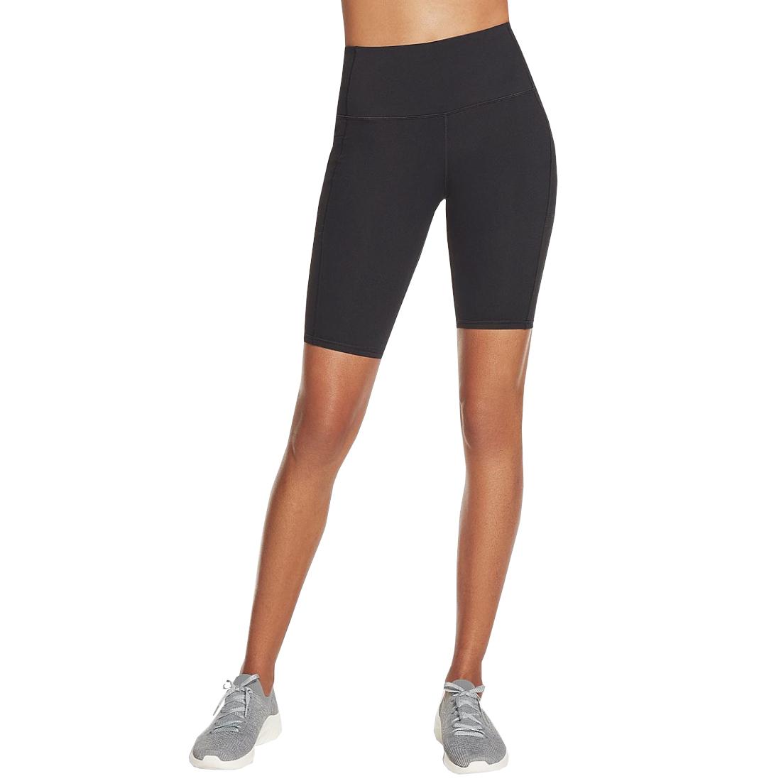 Skechers Go Walk Short de vélo taille haute, Short noir femme M noir